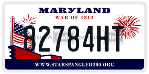 82784HT license plate in Maryland