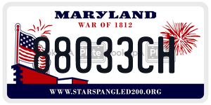 88033CH license plate in Maryland