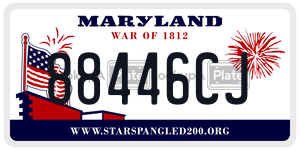 88446CJ license plate in Maryland
