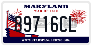 89716CL license plate in Maryland