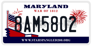 8AM5802 license plate in Maryland