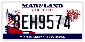 8EH9574 license plate in Maryland
