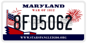 8FD5062 license plate in Maryland