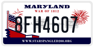8FH4607 license plate in Maryland
