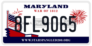 8FL9065 license plate in Maryland