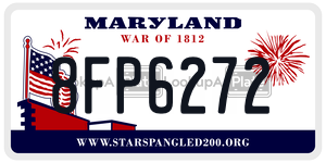 8FP6272  license plate in MD