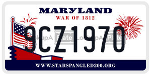 9CZ1970 license plate in Maryland