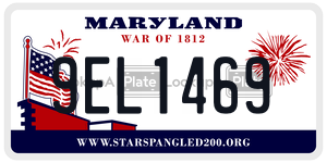 9EL1469 license plate in Maryland