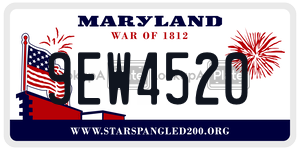 9EW4520 license plate in Maryland