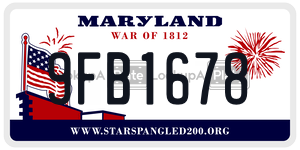 9FB1678 license plate in Maryland