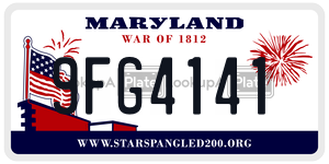 9FG4141 license plate in Maryland