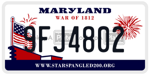 9FJ4802 license plate in Maryland