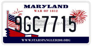 9GC7715 license plate in Maryland