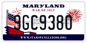 9GC9380  license plate in MD