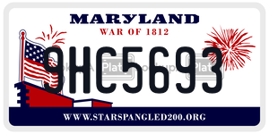 9HC5693  license plate in MD