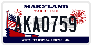 AKA0759 license plate in Maryland