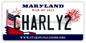 CHARLY2 license plate in Maryland