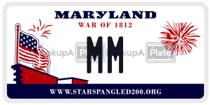 MM license plate in Maryland