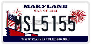 MSL5155  license plate in MD