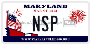 NSP  license plate in MD
