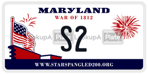 S2 license plate in Maryland