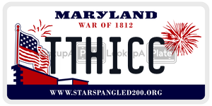 TTHICC license plate in Maryland