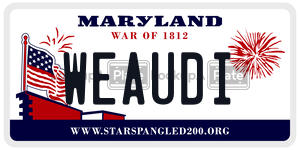 WEAUDI  license plate in MD