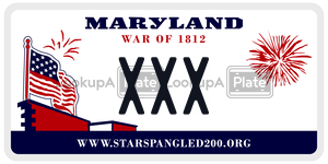 XXX license plate in Maryland