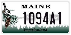 1094A1  license plate in ME