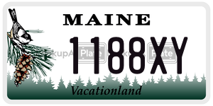 1188XY license plate in Maine