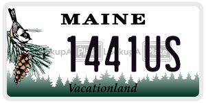 1441US license plate in Maine