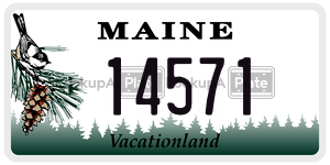 14571 license plate in Maine