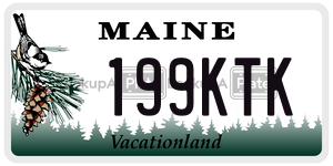 199KTK  license plate in ME