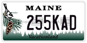 255KAD  license plate in ME