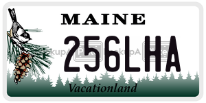 256LHA  license plate in ME