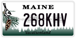 268KHV  license plate in ME