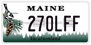 270LFF  license plate in ME