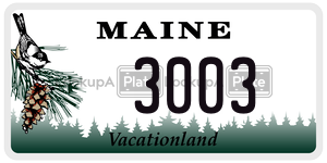 3003  license plate in ME
