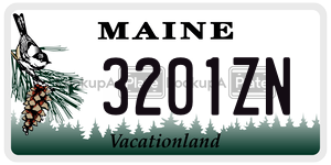 3201ZN  license plate in ME