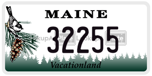 32255  license plate in ME