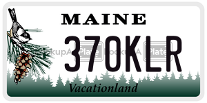 370KLR  license plate in ME