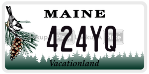 424YQ  license plate in ME