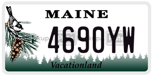 4690YW license plate in Maine