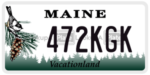 472KGK  license plate in ME