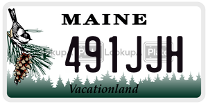 491JJH license plate in Maine