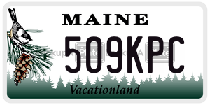 509KPC  license plate in ME