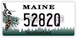 5282Q  license plate in ME