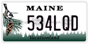 534LQD  license plate in ME