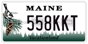 558KKT  license plate in ME