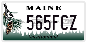 565FCZ  license plate in ME